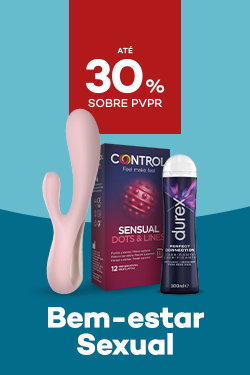 Bem-estar Sexual com destaque promocional de at&eacute; 30% sobre pre&ccedil;o de Venda ao P&uacute;blico Recomendado